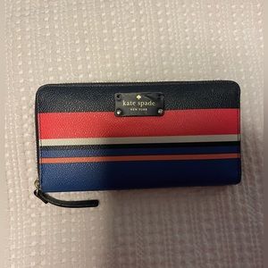 Kate spade striped wallet